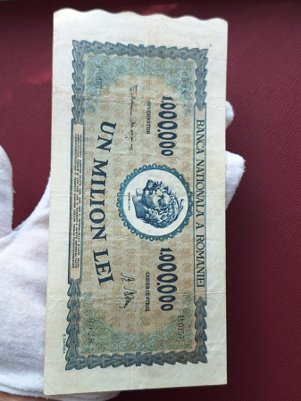 Romania 1 milion lei 1947, seria P.0157/0528, stare buna [2]