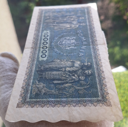 Romania 1 milion lei 1947, seria N.0688/0042, stare buna [4]
