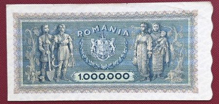 Romania 1 milion lei 1947, seria V.0772/0999, stare buna [1]