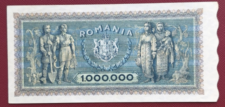 Romania 1 milion lei 1947, seria P.0234/0912, stare buna [1]