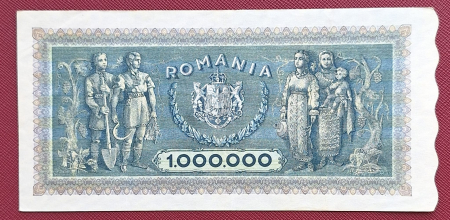 Romania 1 milion lei 1947, seria S.0481/0954, stare buna [1]