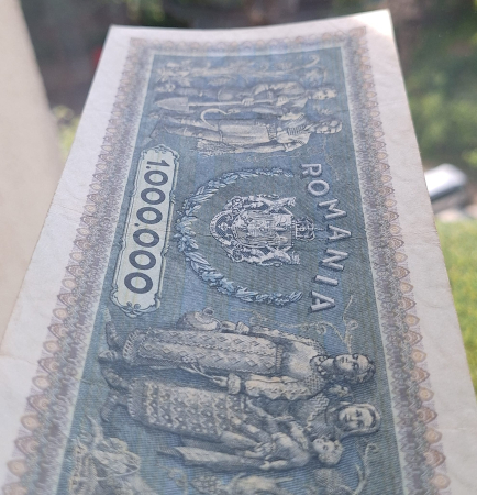 Romania 1 milion lei 1947, seria S.0481/0954, stare buna [3]