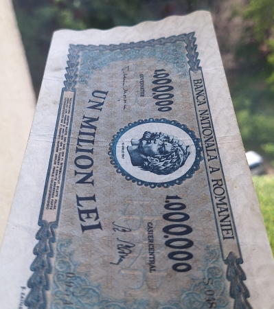 Romania 1 milion lei 1947, seria S.0481/0954, stare buna [5]