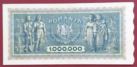 Romania 1 milion lei 1947, seria J.0177/0177, stare buna [1]