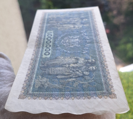 Romania 1 milion lei 1947, seria V.0489/0581, stare buna [4]