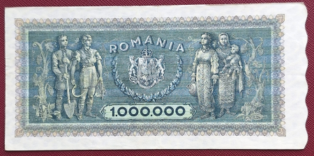 Romania 1 milion lei 1947, seria V.0489/0581, stare buna [1]