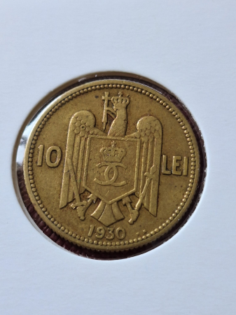 Monede Romania - Romania, 10 lei 1930 monetaria King's Norton (KN), Regele Carol II