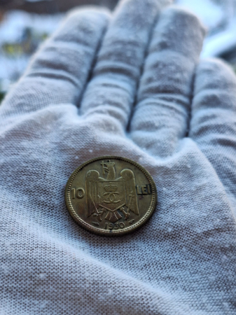 Romania, 10 lei 1930 monetaria Paris, Regele Carol II [3]