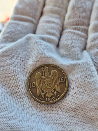 Romania, 10 lei 1930 monetaria Paris, Regele Carol II [2]