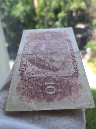 Romania, 10 lei 1952, seria m 13 / 690645, circulata, stare buna [4]