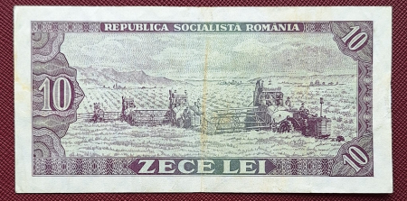 Romania 10 LEI 1966, seria H.0321/099906, circulata [1]
