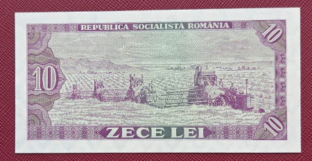 Romania 10 LEI 1966, seria B.0078/786590, aproape necirculata [1]
