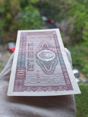 Romania 10 LEI 1966, seria H.0074/093051, circulata [3]