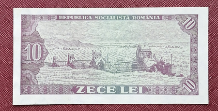 Romania 10 LEI 1966, seria C.0307/746917, aproape necirculata [1]