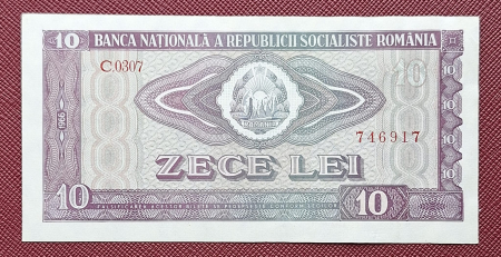 Bancnote - Romania 10 LEI 1966, seria C.0307/746917, aproape necirculata