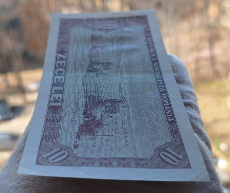 Romania 10 LEI 1966, seria G.0316/020153, circulata [3]