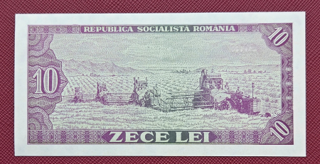 Romania 10 LEI 1966, seria G.0069/861728, aproape necirculata [1]