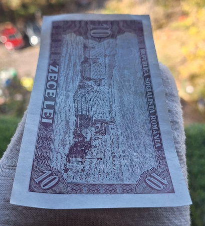 Romania 10 LEI 1966, seria E.0338/927199, circulata [4]