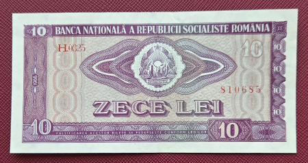 Bancnote - Romania 10 LEI 1966, seria H.0325/810685, aproape necirculata