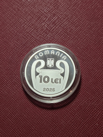 Romania, 10 Lei 2026 - 40 ani de la castigarea CCE, Steaua, argint [3]
