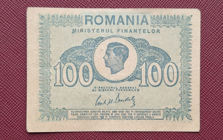 Bancnote Romania - Romania 100 Lei 1945, Regele Mihai, circulata
