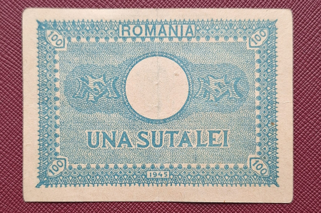 Romania 100 Lei 1945, Regele Mihai, circulata [1]
