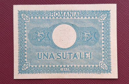 Romania 100 Lei 1945, Regele Mihai, necirculata [3]