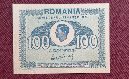 Romania 100 Lei 1945, Regele Mihai, necirculata [2]