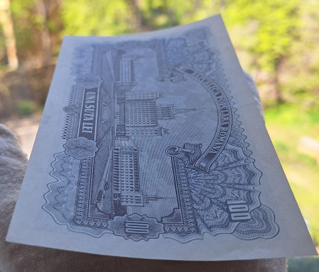 Romania 100 lei 1952, seria r22/ 056445, UNC- [5]