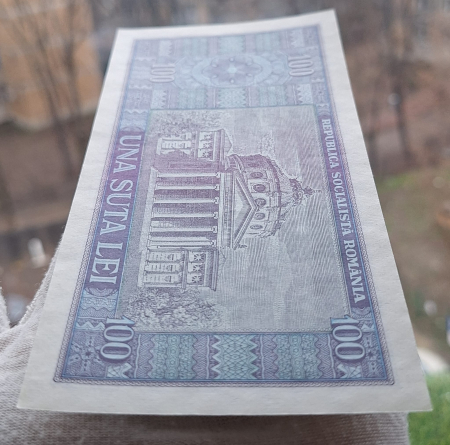 Romania 100 lei 1966, seria A.0238/272024, necirculata [4]