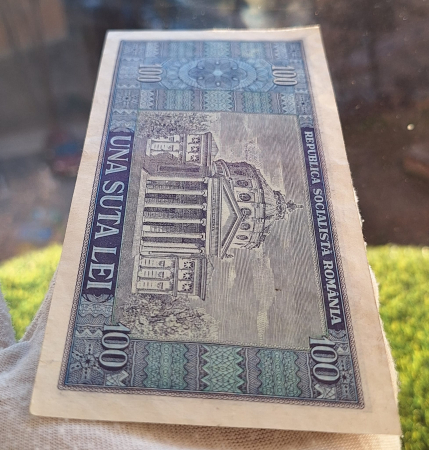 Romania 100 lei 1966, seria E.0207/699022, circulata [3]