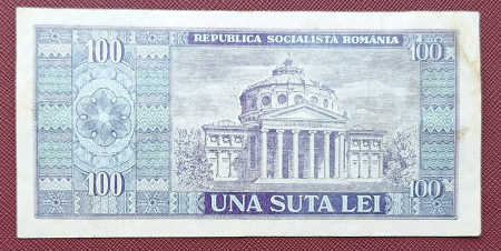 Romania 100 lei 1966, seria C.0235/386213, circulata [1]