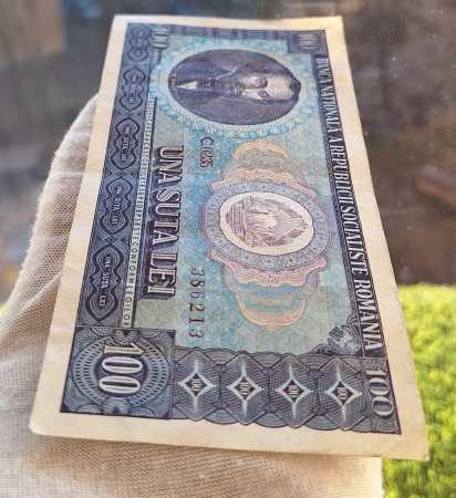 Romania 100 lei 1966, seria C.0235/386213, circulata [4]