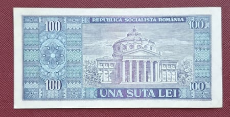 Romania 100 lei 1966, seria D.0214/093860, aproape necirculata [1]