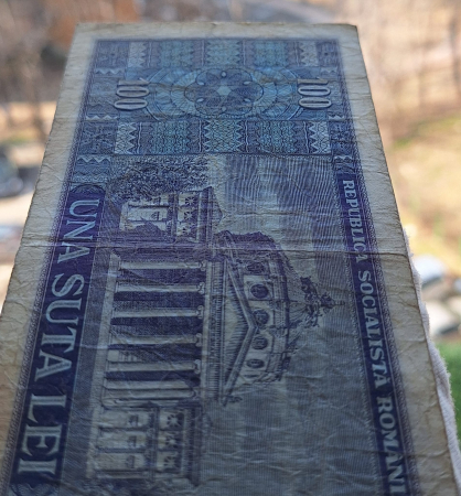 Romania 100 lei 1966, seria D.0070/107534, circulata [4]