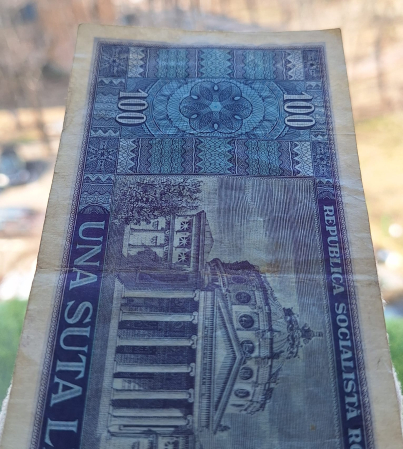 Romania 100 lei 1966, seria C.0052/219588, circulata [4]