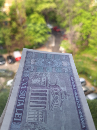 Romania 100 lei 1966, seria E.0215/272119, UNC- [2]