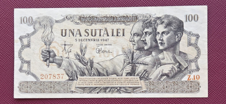 Bancnote Romania - Romania 100 lei 5 decembrie 1947, stare buna
