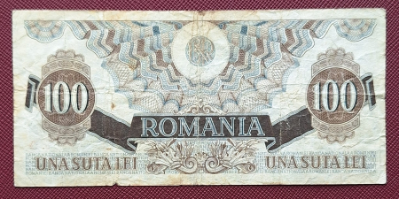 Romania 100 lei decembrie 1947, seria S.9/765357, circulata [1]