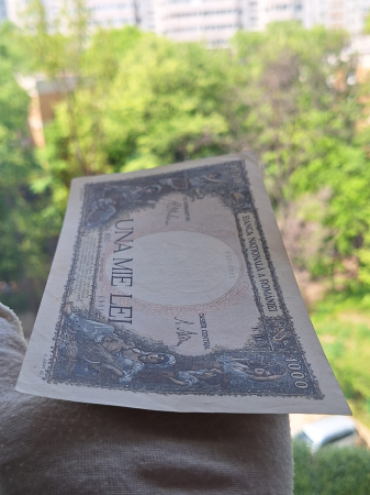 Romania, 1000 lei 1941, seria K.0083/0901/02060901, aproape necirculata [7]