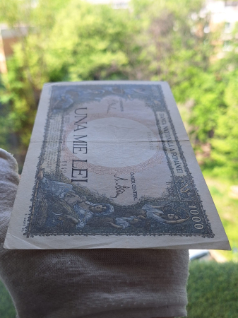 Romania, 1000 lei 1941, seria K.2332/0942/58285942, circulata [7]