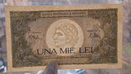 Romania, 1000 lei 1941, seria O.0643/0126/16064126, Aunc [2]