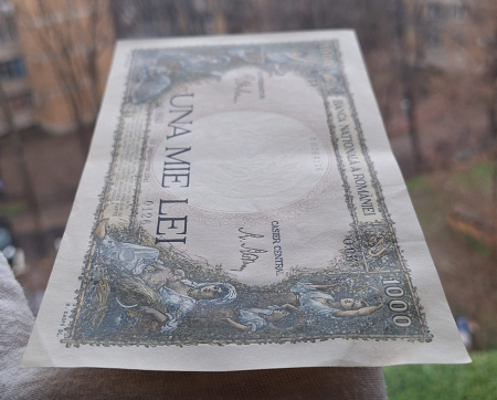Romania, 1000 lei 1941, seria O.0643/0126/16064126, Aunc [5]