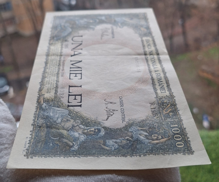 Romania, 1000 lei 1941, seria R.1805/0336/45116336, Aunc [5]