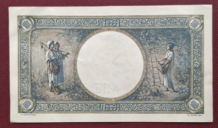 Romania, 1000 lei 1941, seria O.0643/0135/16064134, Aunc [1]