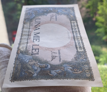 Romania, 1000 lei 1943, seria I.2439/0581/60958581, aUNC [6]