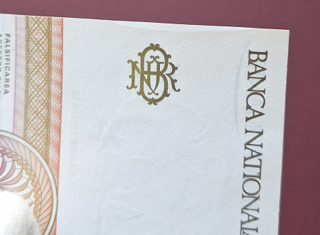 Romania 1000 lei 1991, seria C.0020/334488, varianta cu punct, rara, UNC- [3]
