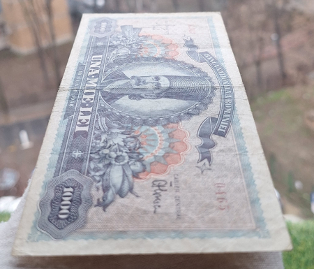 Romania 1000 lei iunie 1948, seria K.3413/0465, circulata [4]