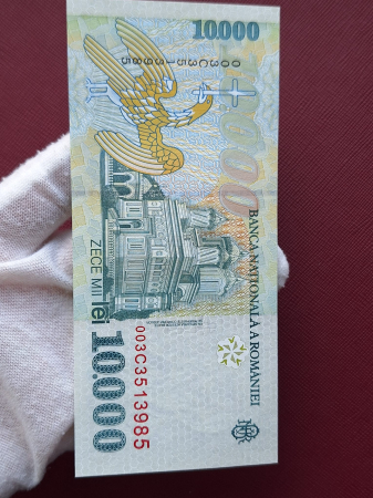 Romania, 10000 lei 1999, seria 003C3513985, necirculata [3]