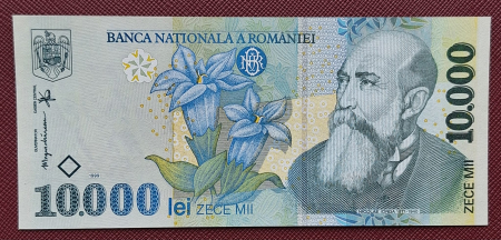Bancnote Romania - Romania, 10000 lei 1999, seria 003C3513985, necirculata